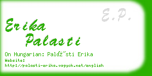 erika palasti business card